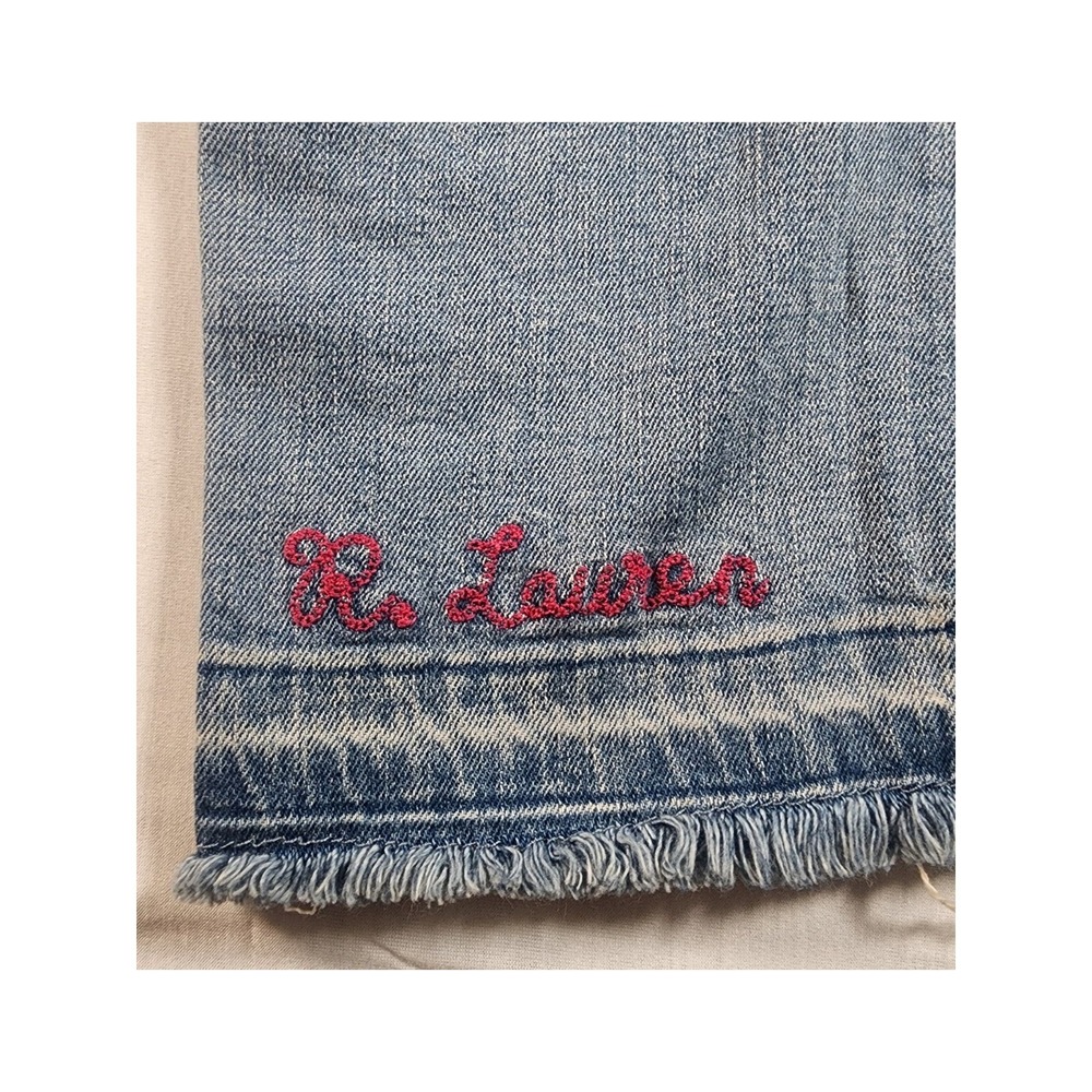 Polo by Ralph Lauren Kids Light Wash Denim Jeans with Embroidered Detail - Picture 14 of 16